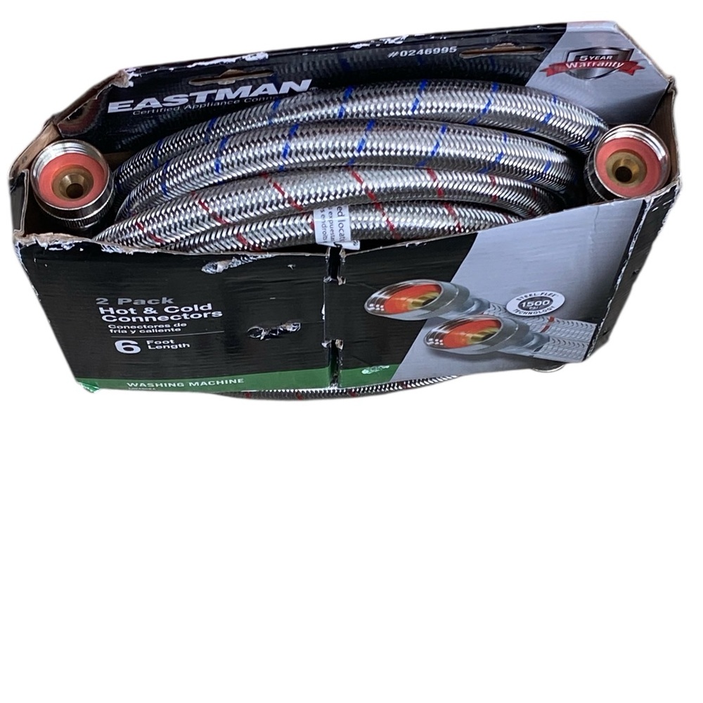 NEW Eastman 6FT Hot & Cold  Washer machine Connectors - Picture 5 of 6